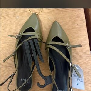 TimWomen's Olive Green Ballet Flats